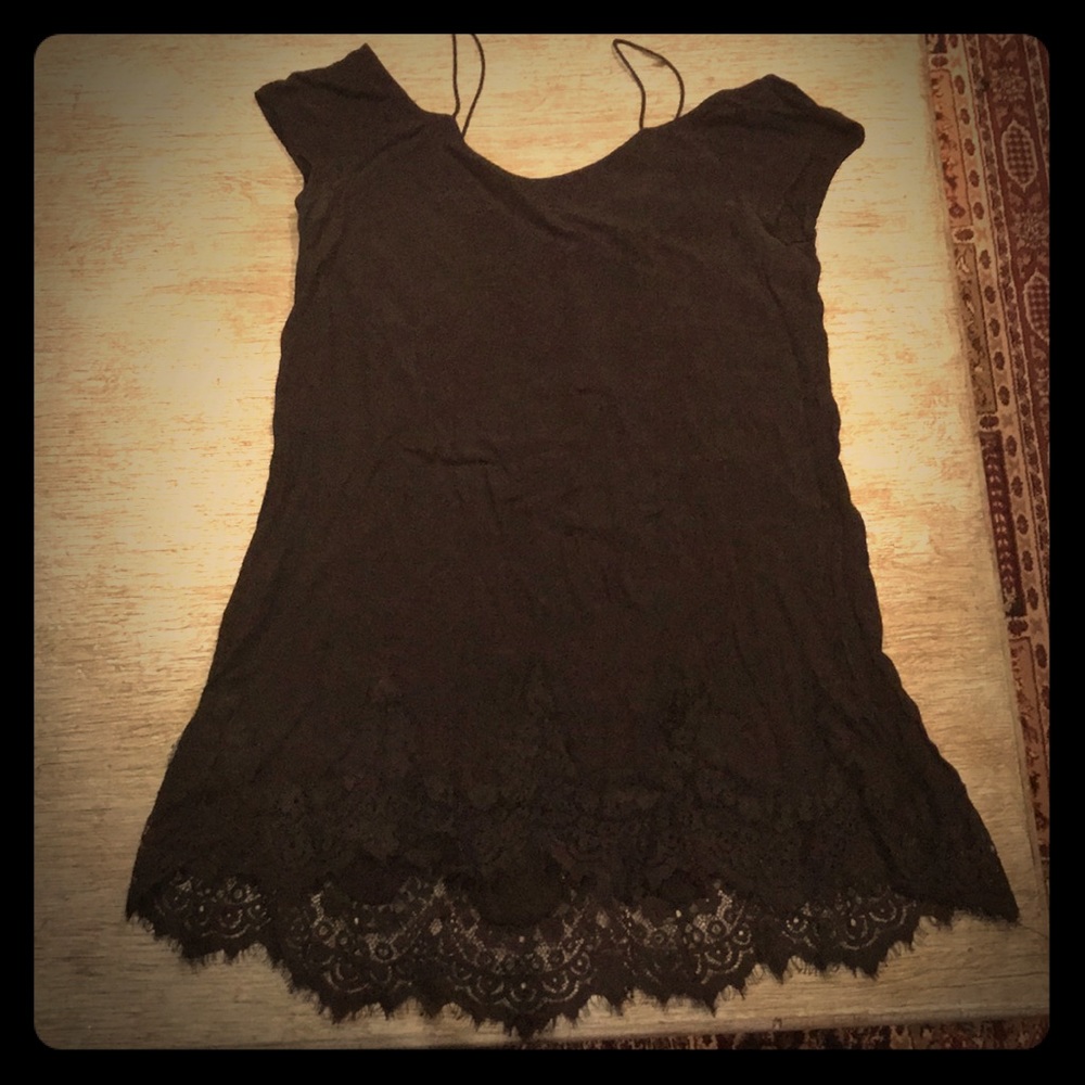Black, lacy dress